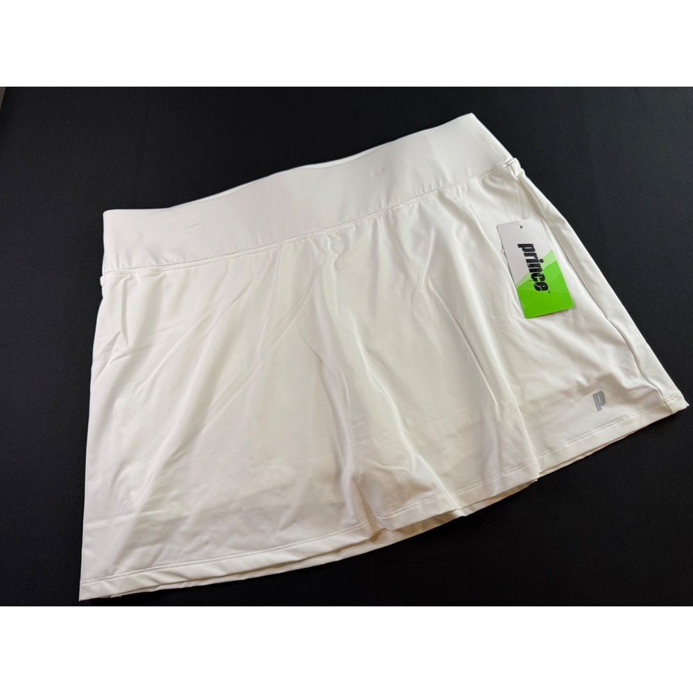 Prince Womens White Tennis Skort Athletic Golf Skirt with Inner Shorts NWT